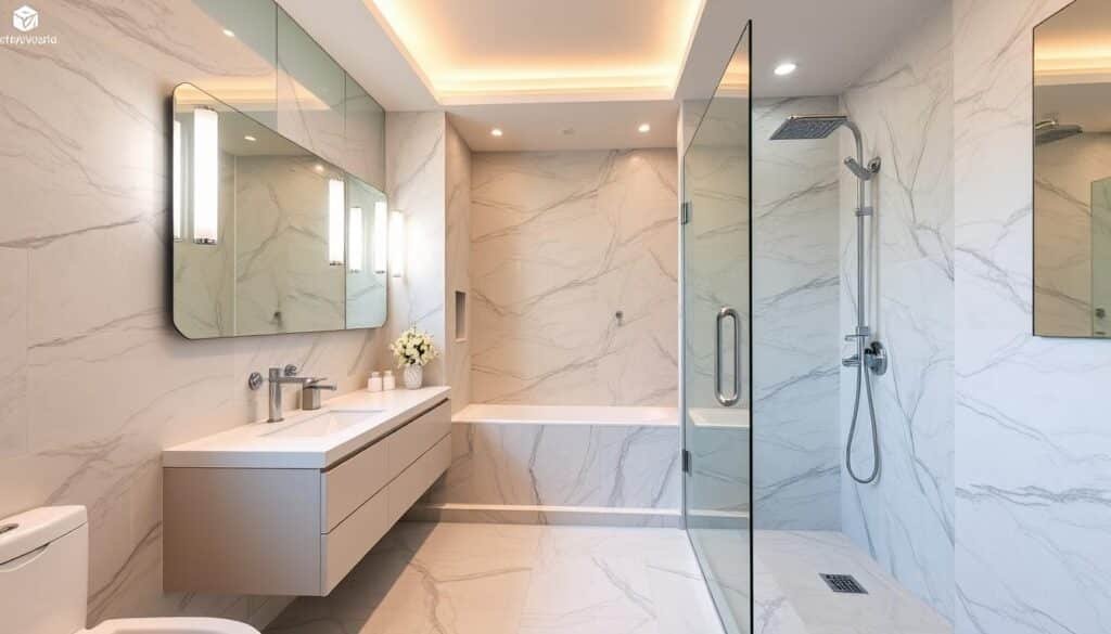 ترميم حمام فاخر بتصميم عصري