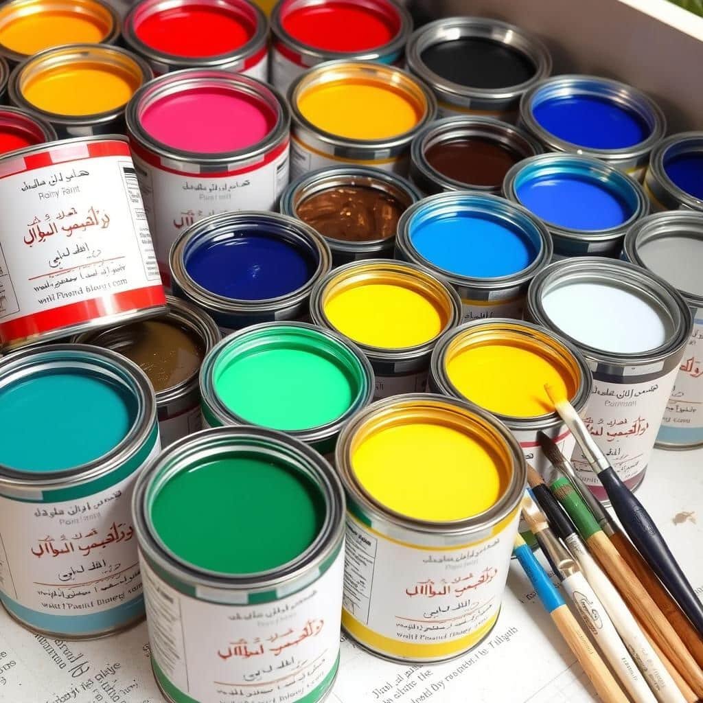 دهانات مائية عالية الجودة يستخدمها صباغ بالكويت
