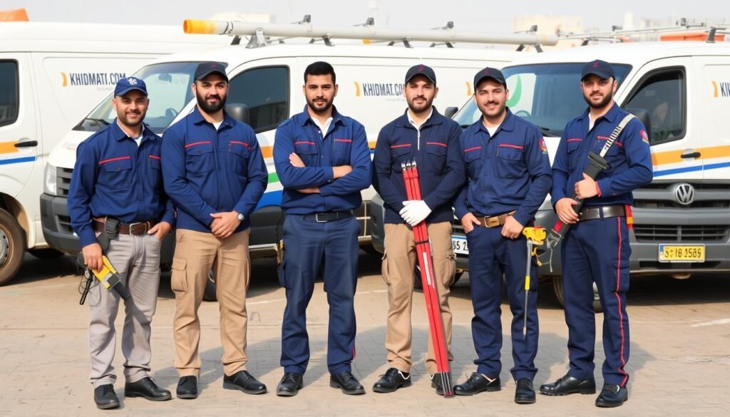 فريق مقاول صحى محترف من Khidmatkw.com في الكويت