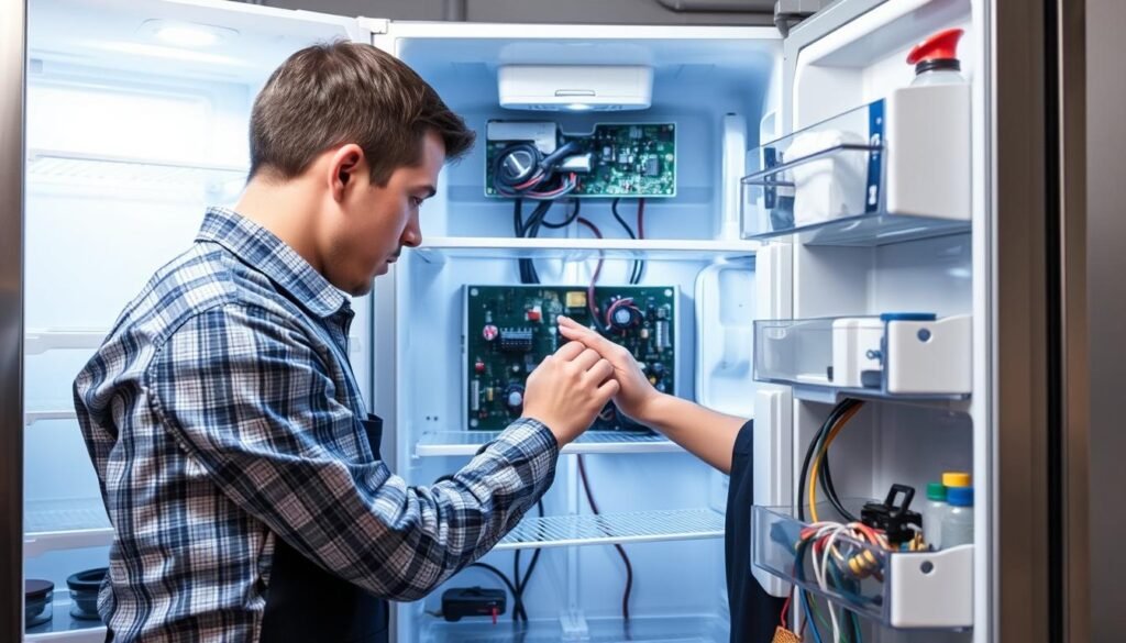 تصليح البورد الإلكتروني للثلاجات في الكويت