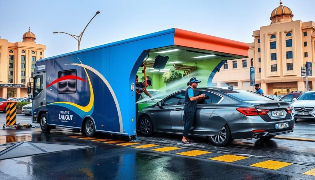 خدمة غسيل سيارات متنقلة الكويت
