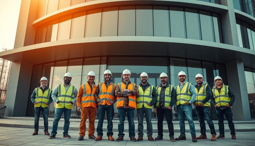 فريق العمل المتخصص في المقاولات العامة بالكويت