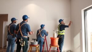 فريق صباغ الكويت المحترف يعمل بدقة وإتقان