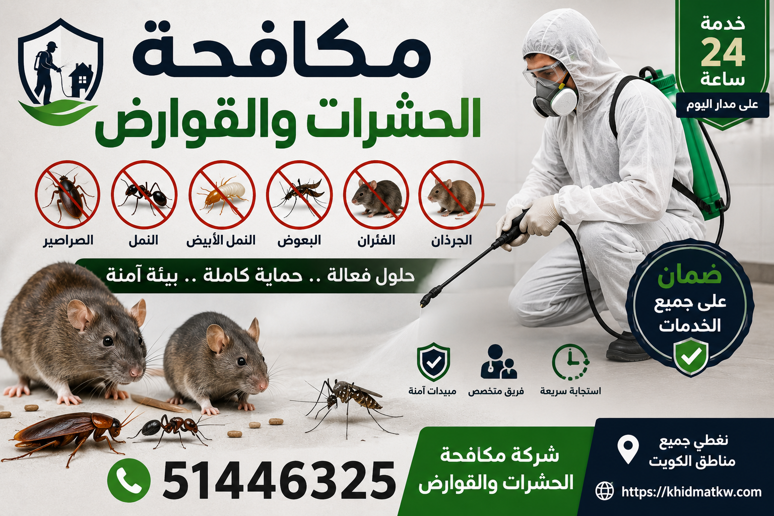 مكافحة الحشرات والقوارض