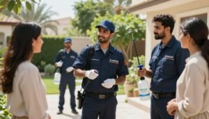 مكافحة الحشرات بضمان